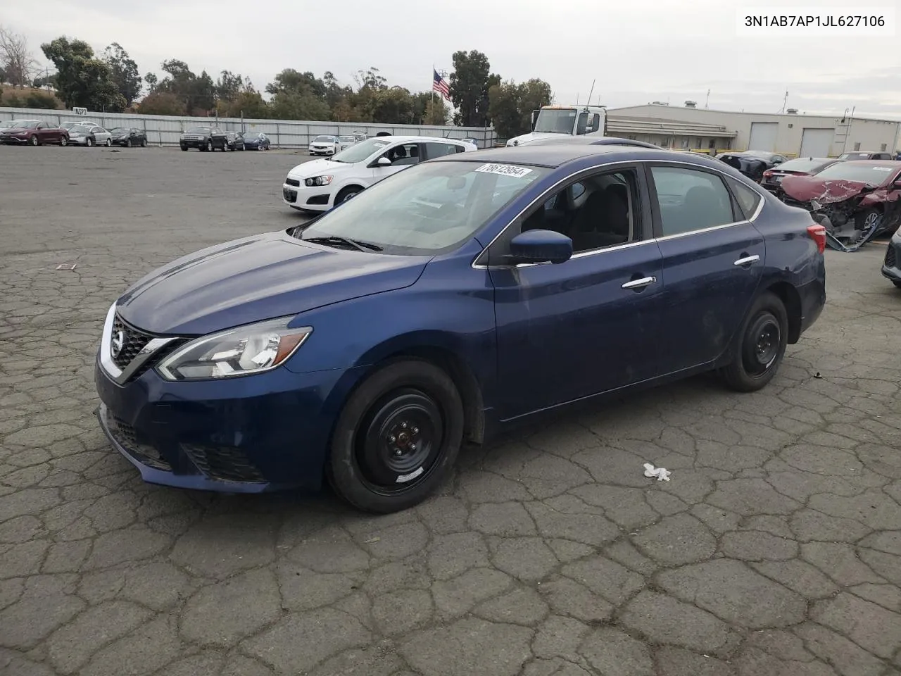 2018 Nissan Sentra S VIN: 3N1AB7AP1JL627106 Lot: 78612954