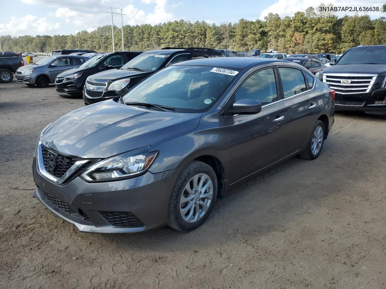 3N1AB7AP2JL636638 2018 Nissan Sentra S