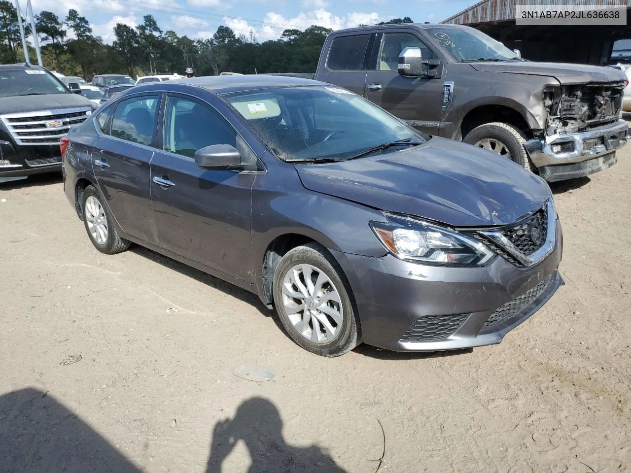 2018 Nissan Sentra S VIN: 3N1AB7AP2JL636638 Lot: 78636734