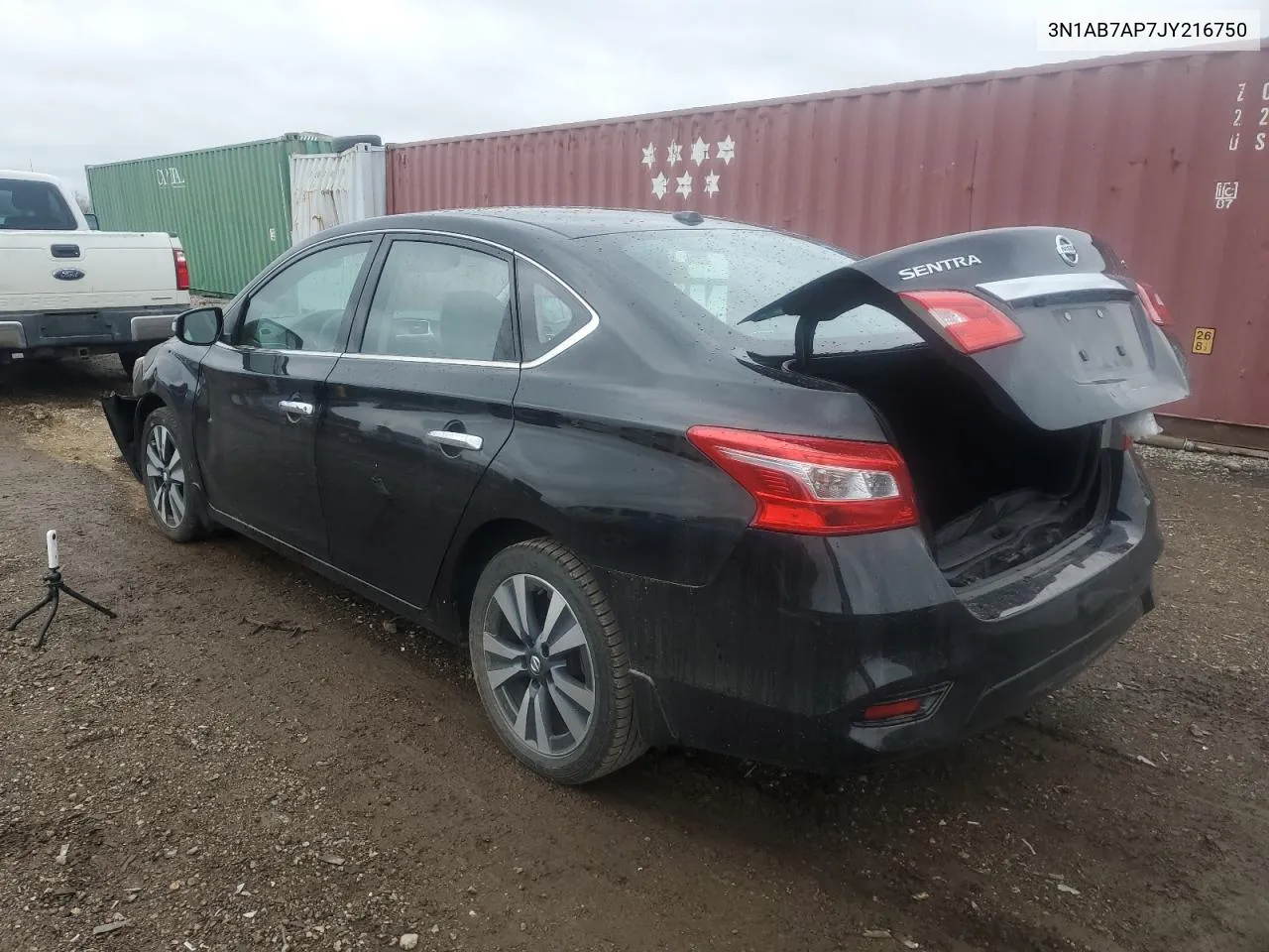 2018 Nissan Sentra S VIN: 3N1AB7AP7JY216750 Lot: 78815524