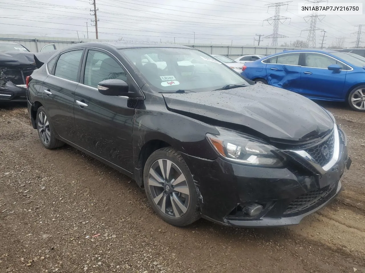 2018 Nissan Sentra S VIN: 3N1AB7AP7JY216750 Lot: 78815524