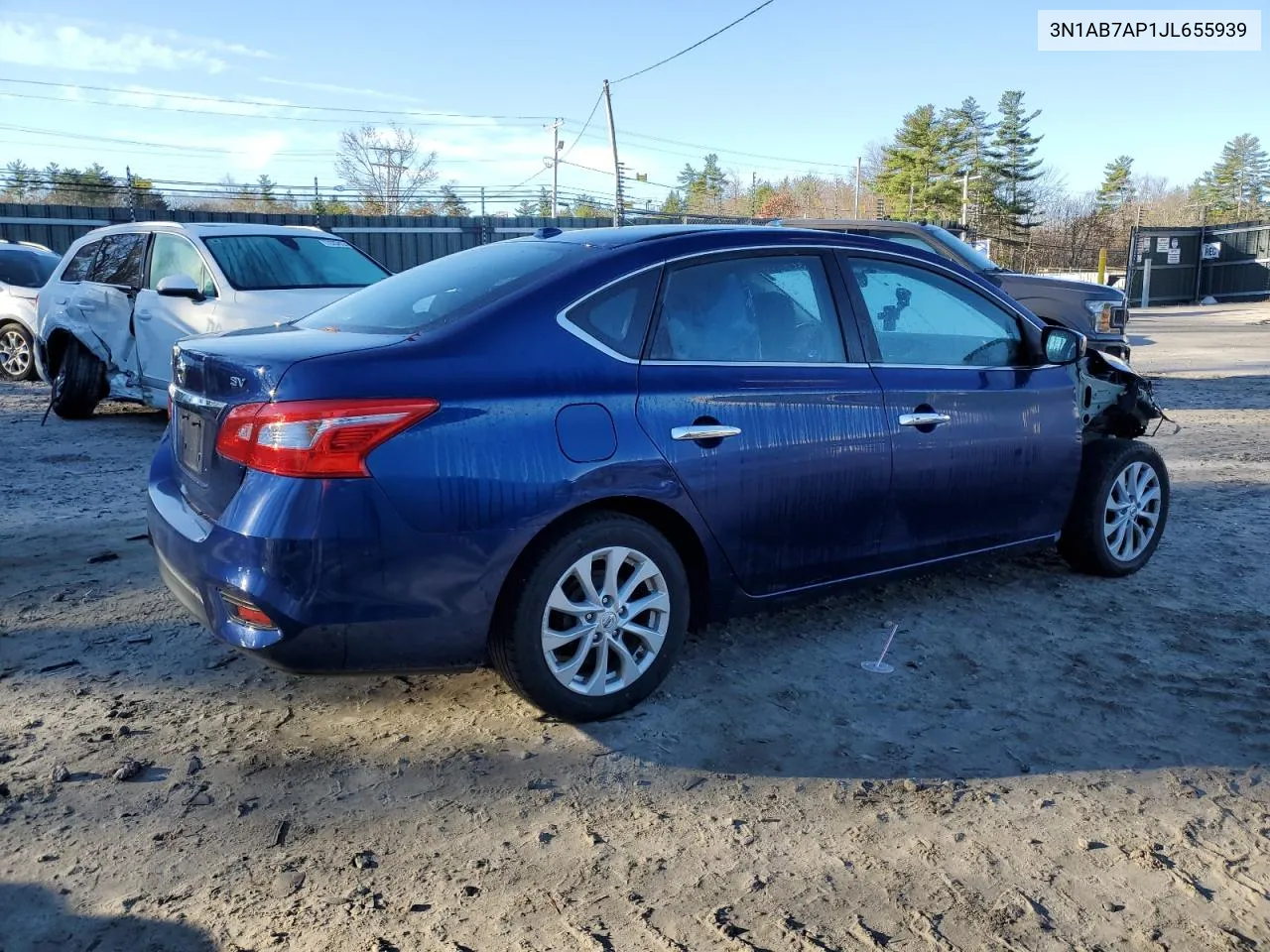 2018 Nissan Sentra S VIN: 3N1AB7AP1JL655939 Lot: 79629044