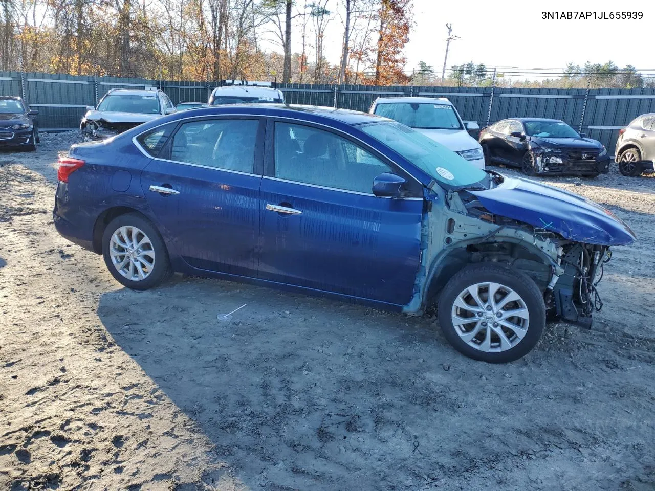 2018 Nissan Sentra S VIN: 3N1AB7AP1JL655939 Lot: 79629044