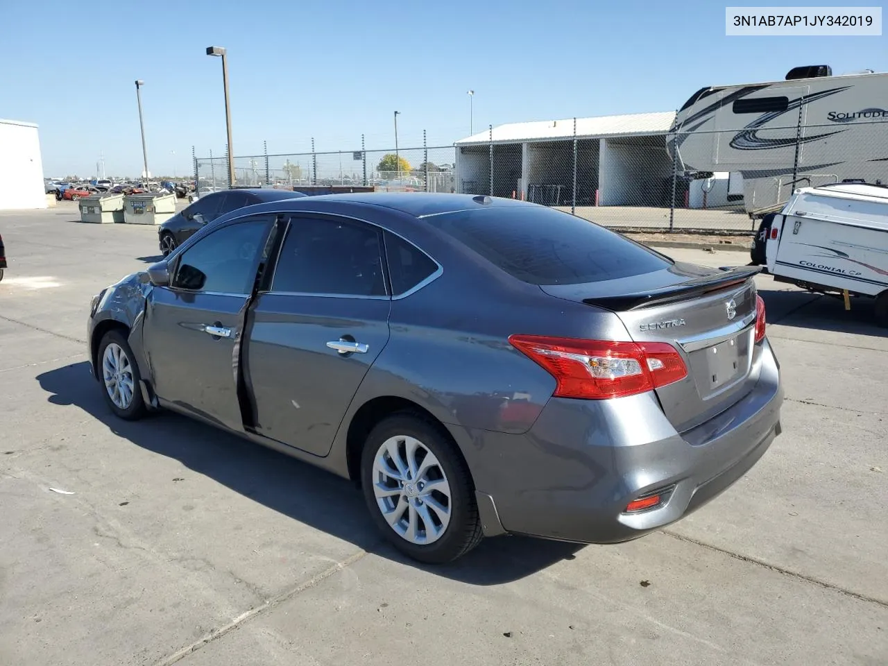 2018 Nissan Sentra S VIN: 3N1AB7AP1JY342019 Lot: 79934364