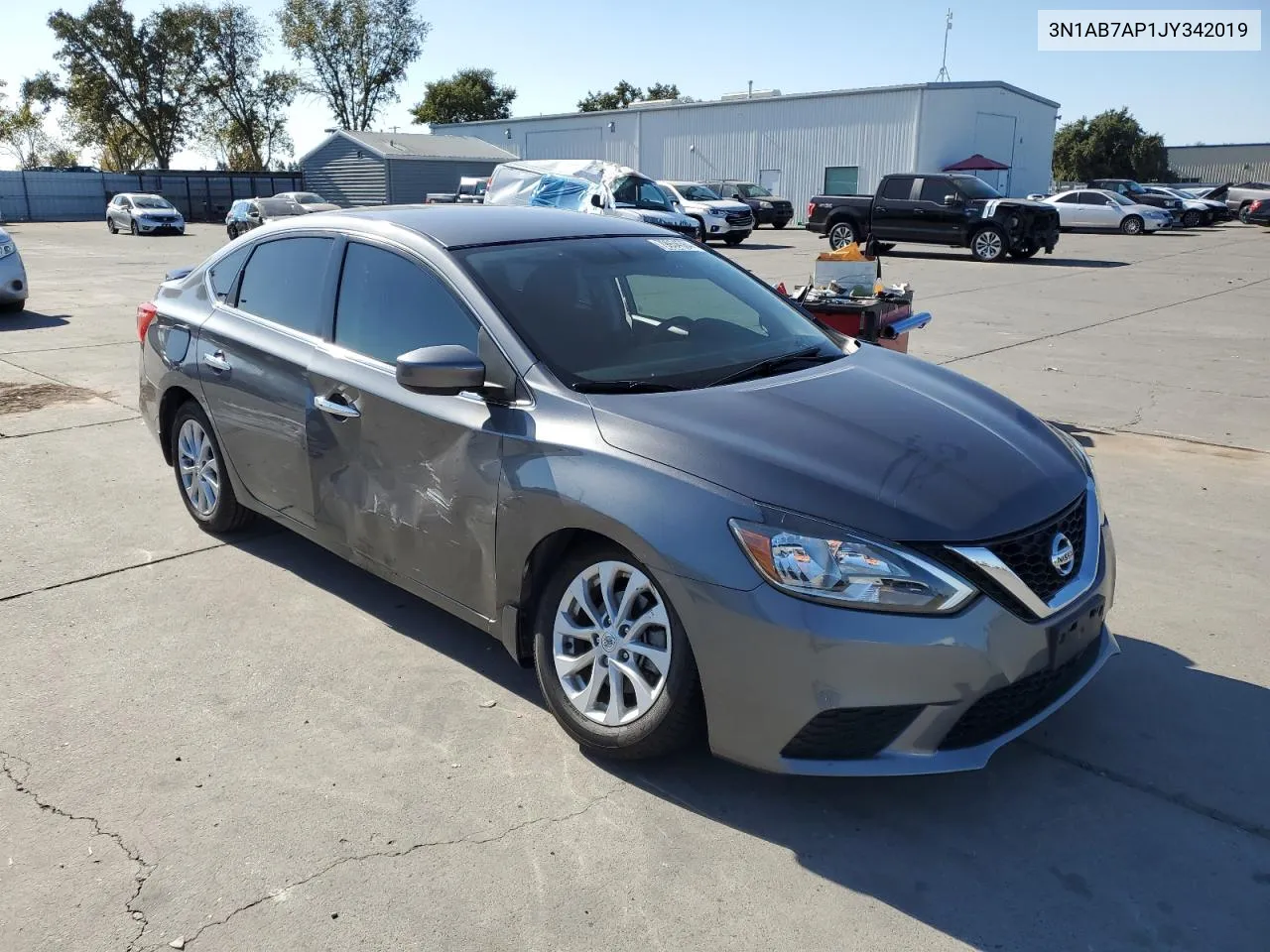 2018 Nissan Sentra S VIN: 3N1AB7AP1JY342019 Lot: 79934364