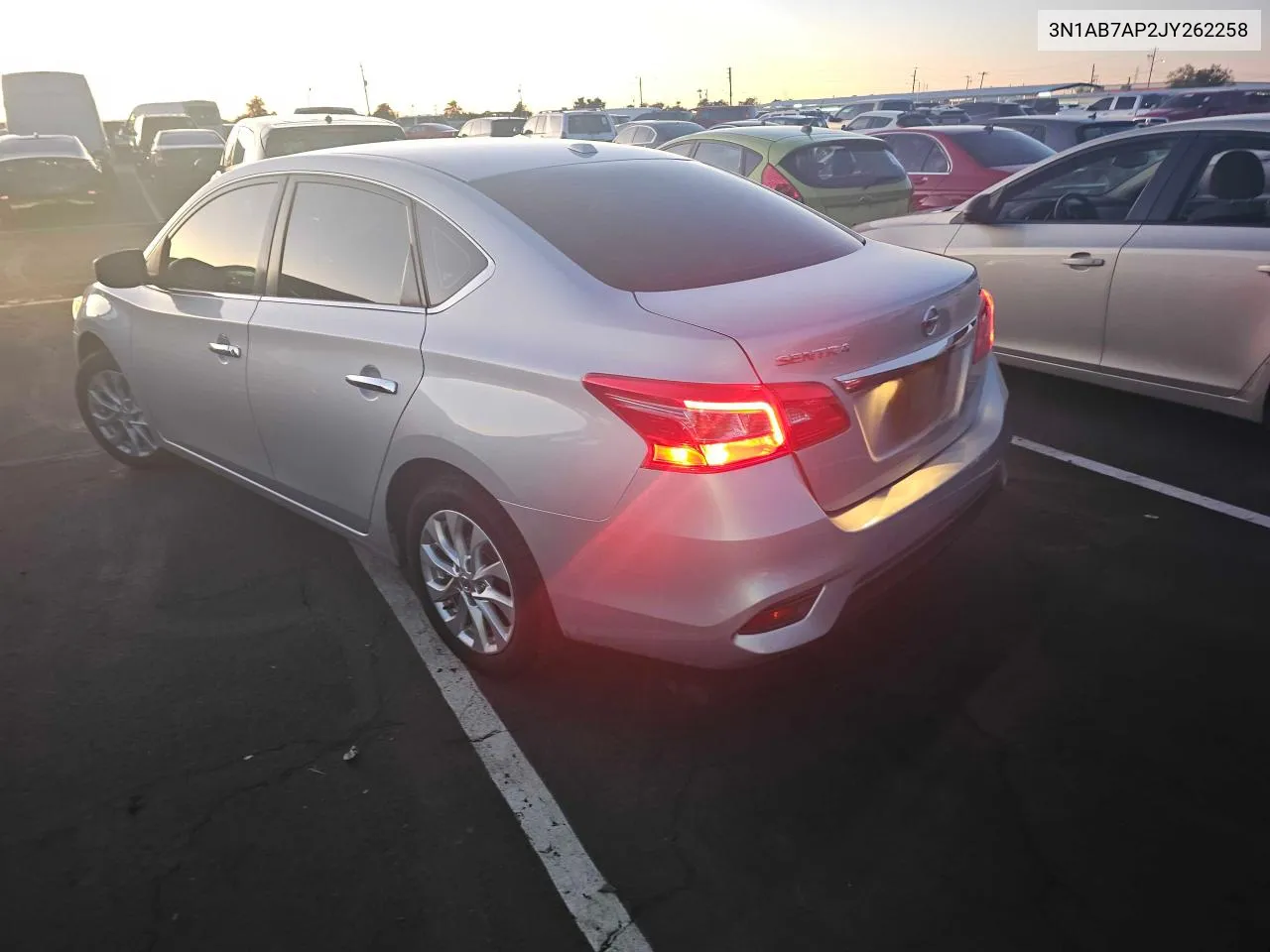 2018 Nissan Sentra S VIN: 3N1AB7AP2JY262258 Lot: 79978544