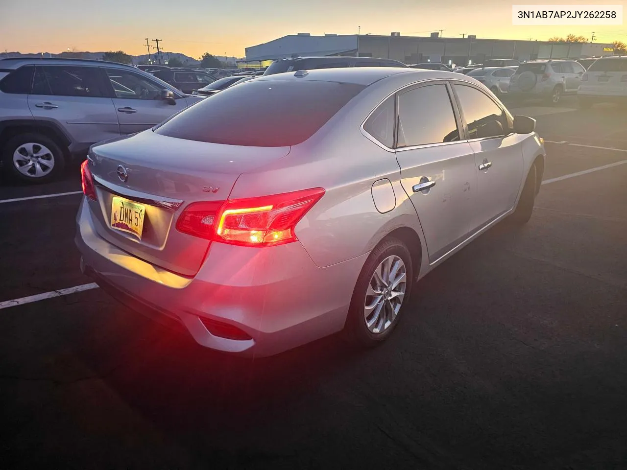 2018 Nissan Sentra S VIN: 3N1AB7AP2JY262258 Lot: 79978544