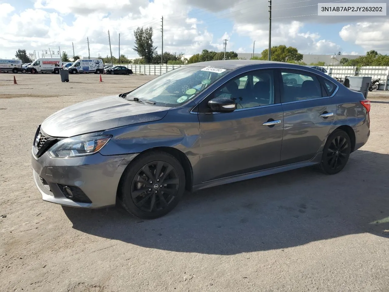 2018 Nissan Sentra S VIN: 3N1AB7AP2JY263202 Lot: 80249284