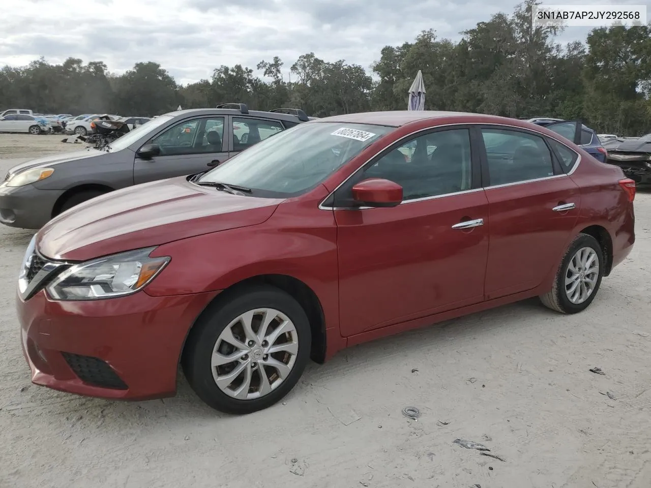 2018 Nissan Sentra S VIN: 3N1AB7AP2JY292568 Lot: 80267864