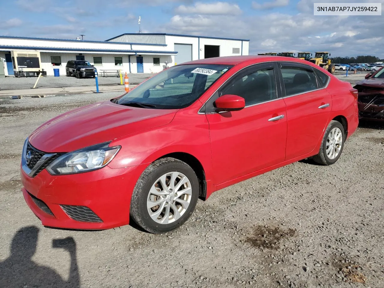 2018 Nissan Sentra S VIN: 3N1AB7AP7JY259422 Lot: 80292384