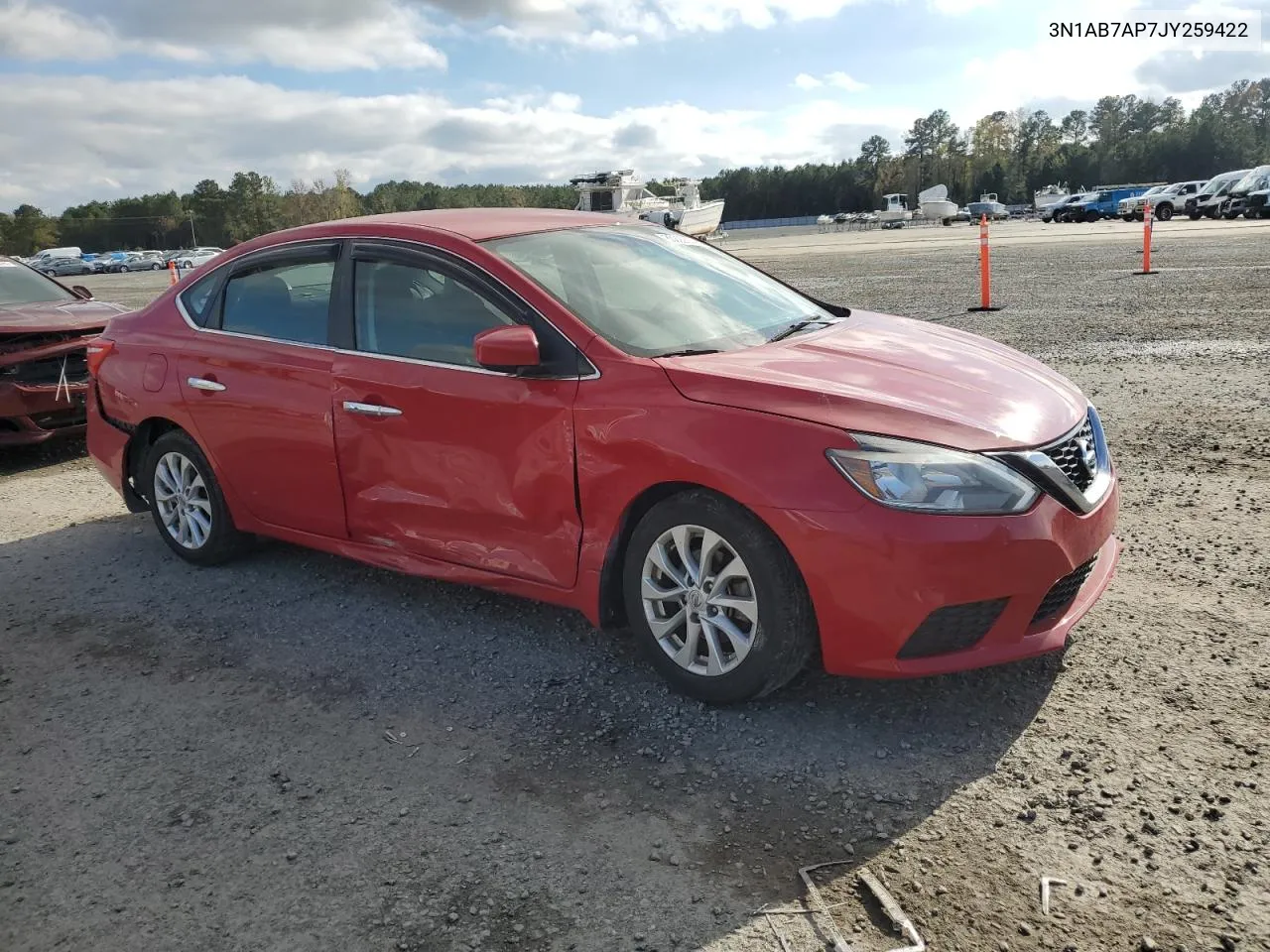 2018 Nissan Sentra S VIN: 3N1AB7AP7JY259422 Lot: 80292384