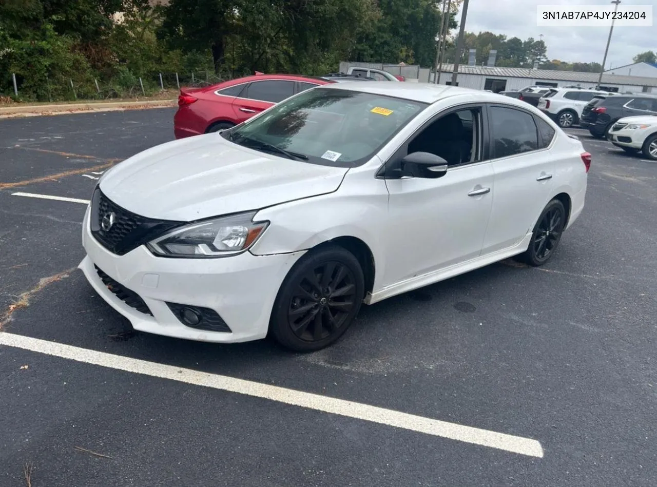 2018 Nissan Sentra S VIN: 3N1AB7AP4JY234204 Lot: 80384894