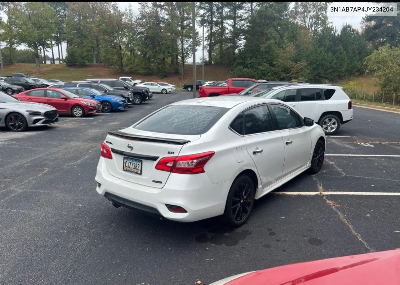 2018 Nissan Sentra S VIN: 3N1AB7AP4JY234204 Lot: 80384894