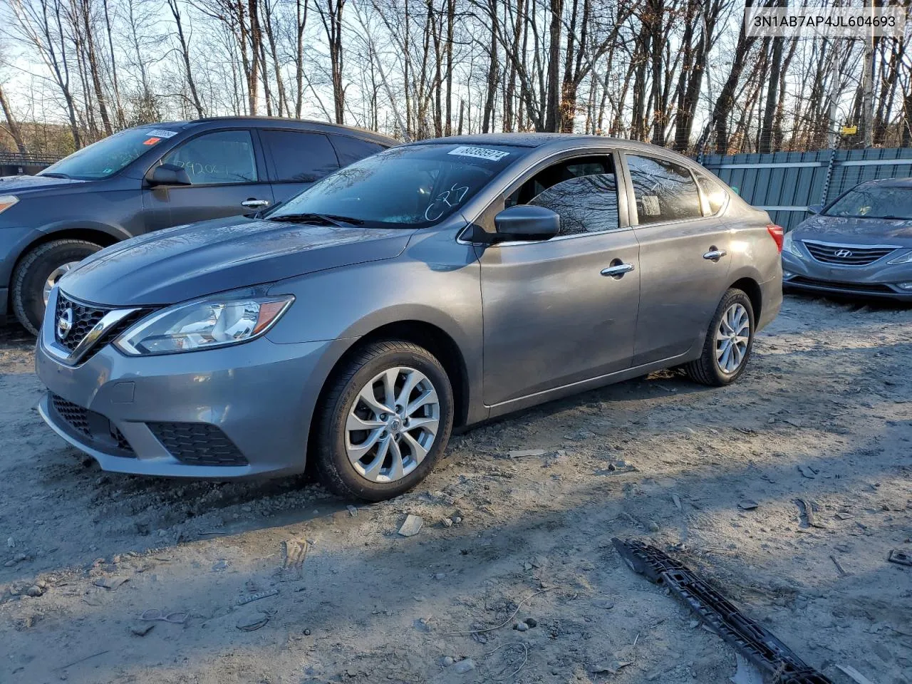 2018 Nissan Sentra S VIN: 3N1AB7AP4JL604693 Lot: 80395974