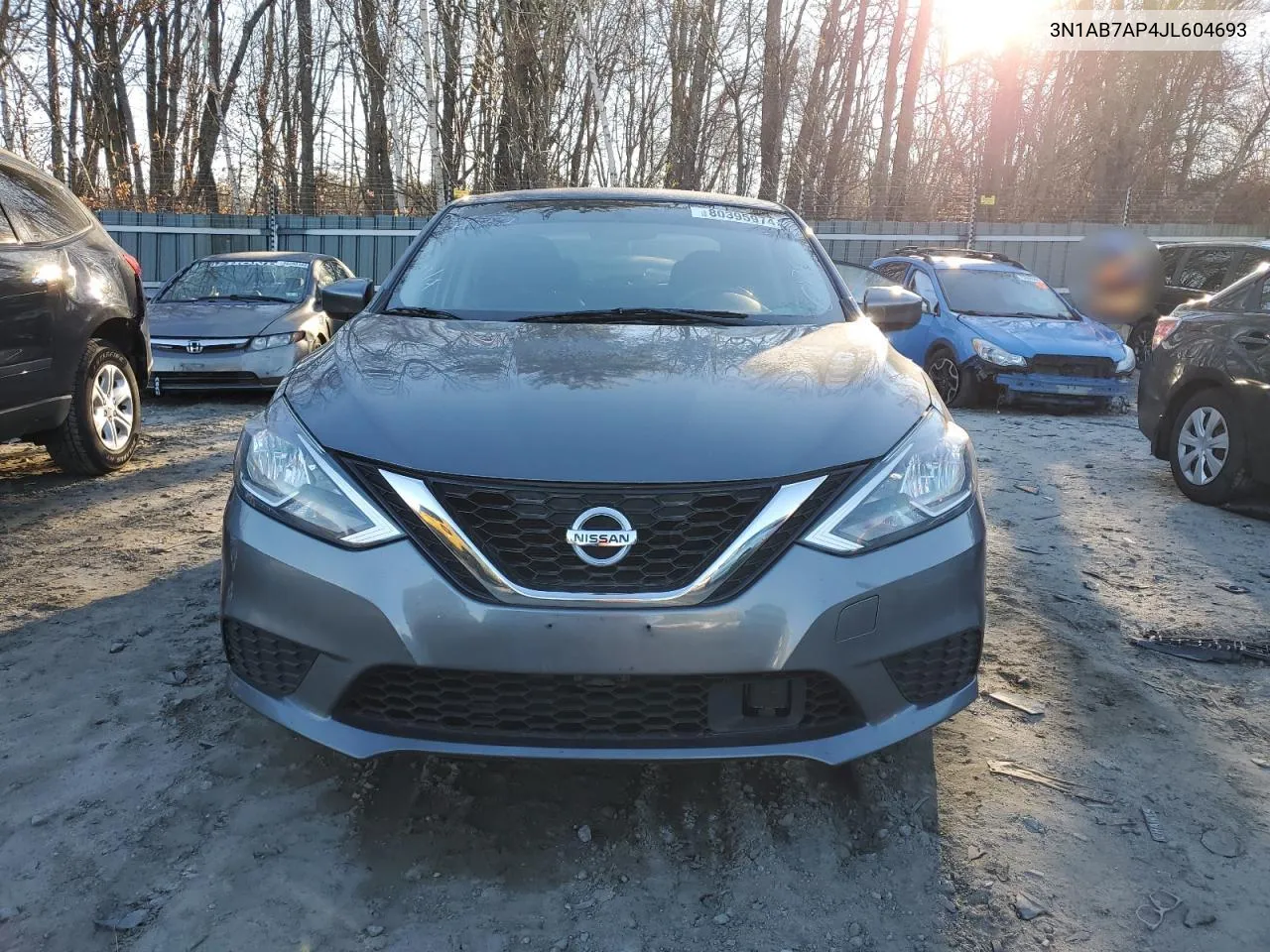 2018 Nissan Sentra S VIN: 3N1AB7AP4JL604693 Lot: 80395974