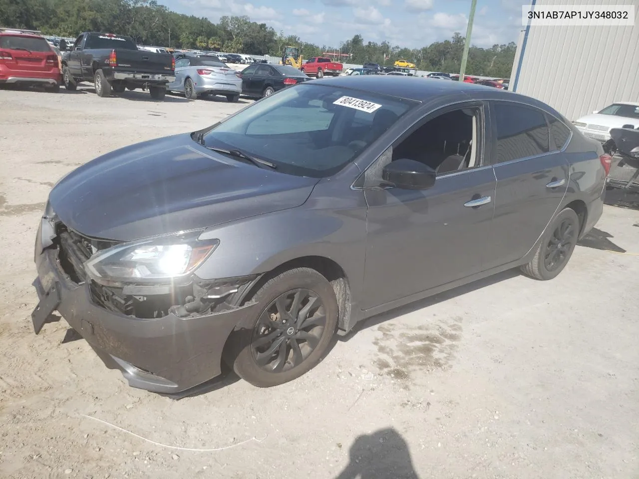 2018 Nissan Sentra S VIN: 3N1AB7AP1JY348032 Lot: 80413924