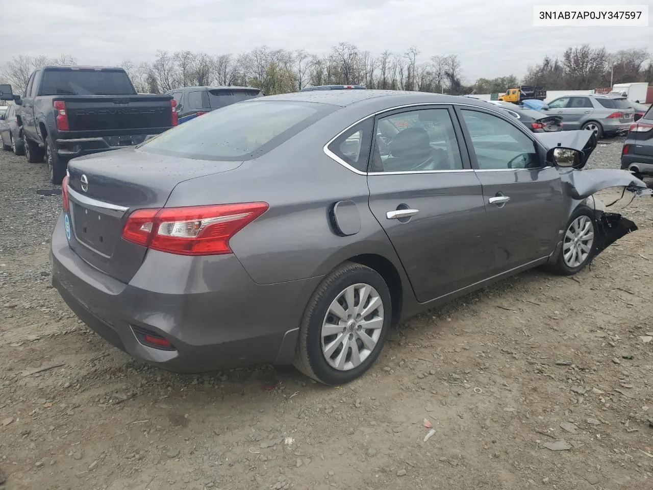 2018 Nissan Sentra S VIN: 3N1AB7AP0JY347597 Lot: 80530284