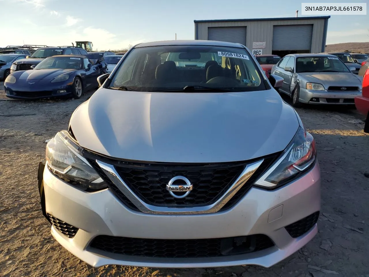 2018 Nissan Sentra S VIN: 3N1AB7AP3JL661578 Lot: 80981824