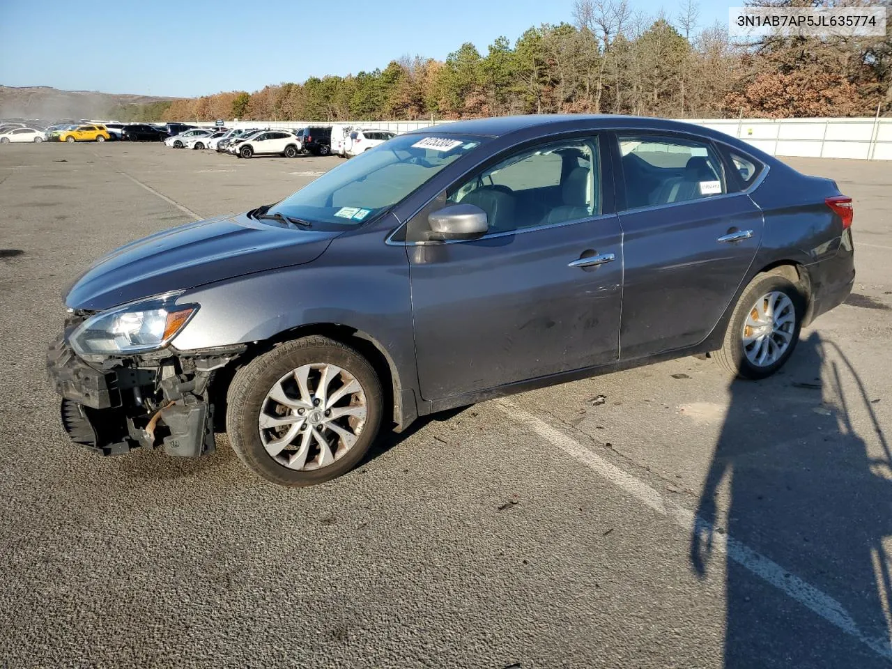 3N1AB7AP5JL635774 2018 Nissan Sentra S