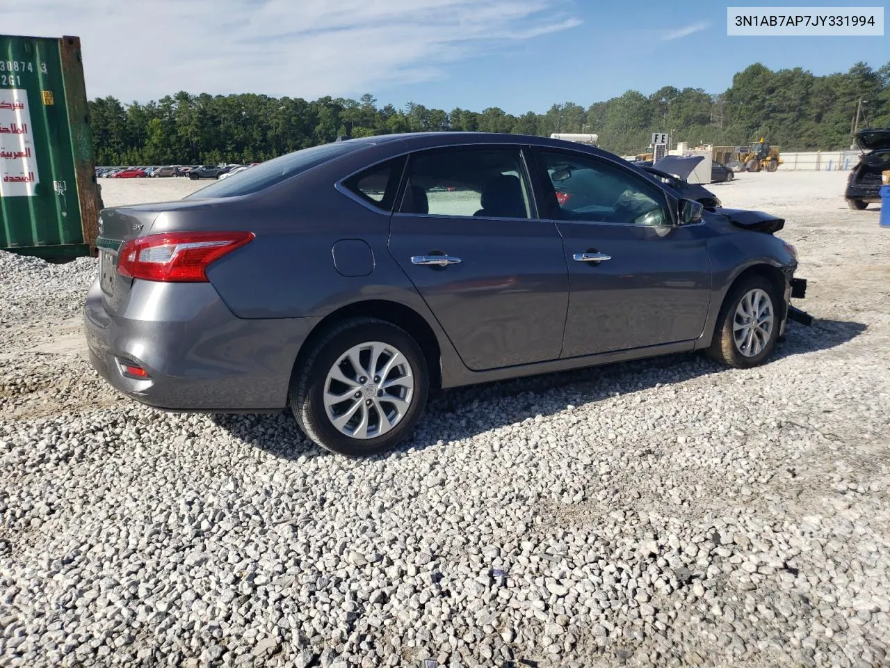 2018 Nissan Sentra S VIN: 3N1AB7AP7JY331994 Lot: 81339544