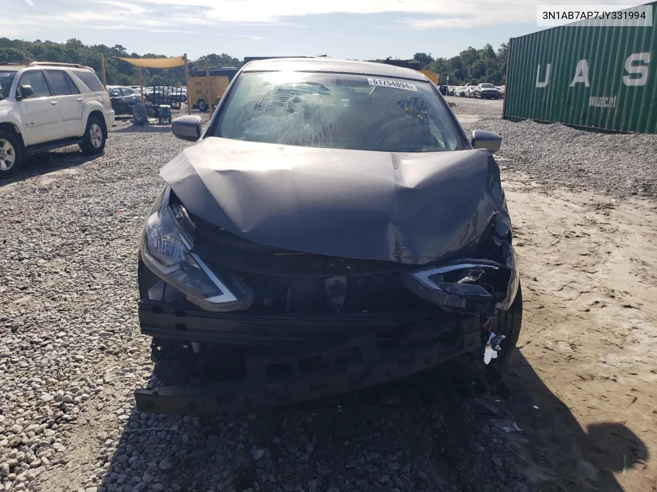 2018 Nissan Sentra S VIN: 3N1AB7AP7JY331994 Lot: 81339544