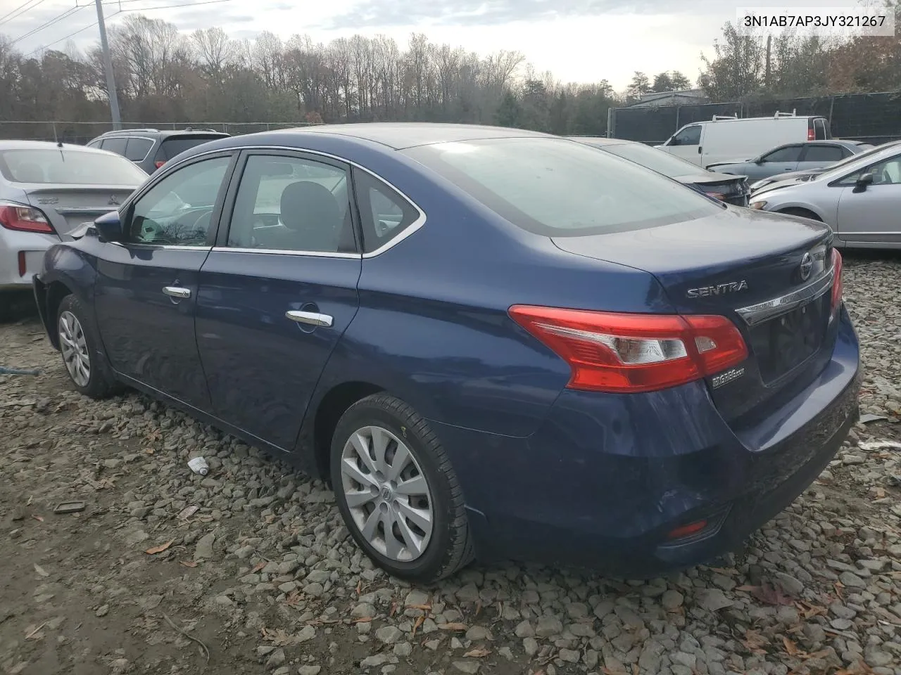 2018 Nissan Sentra S VIN: 3N1AB7AP3JY321267 Lot: 81418054