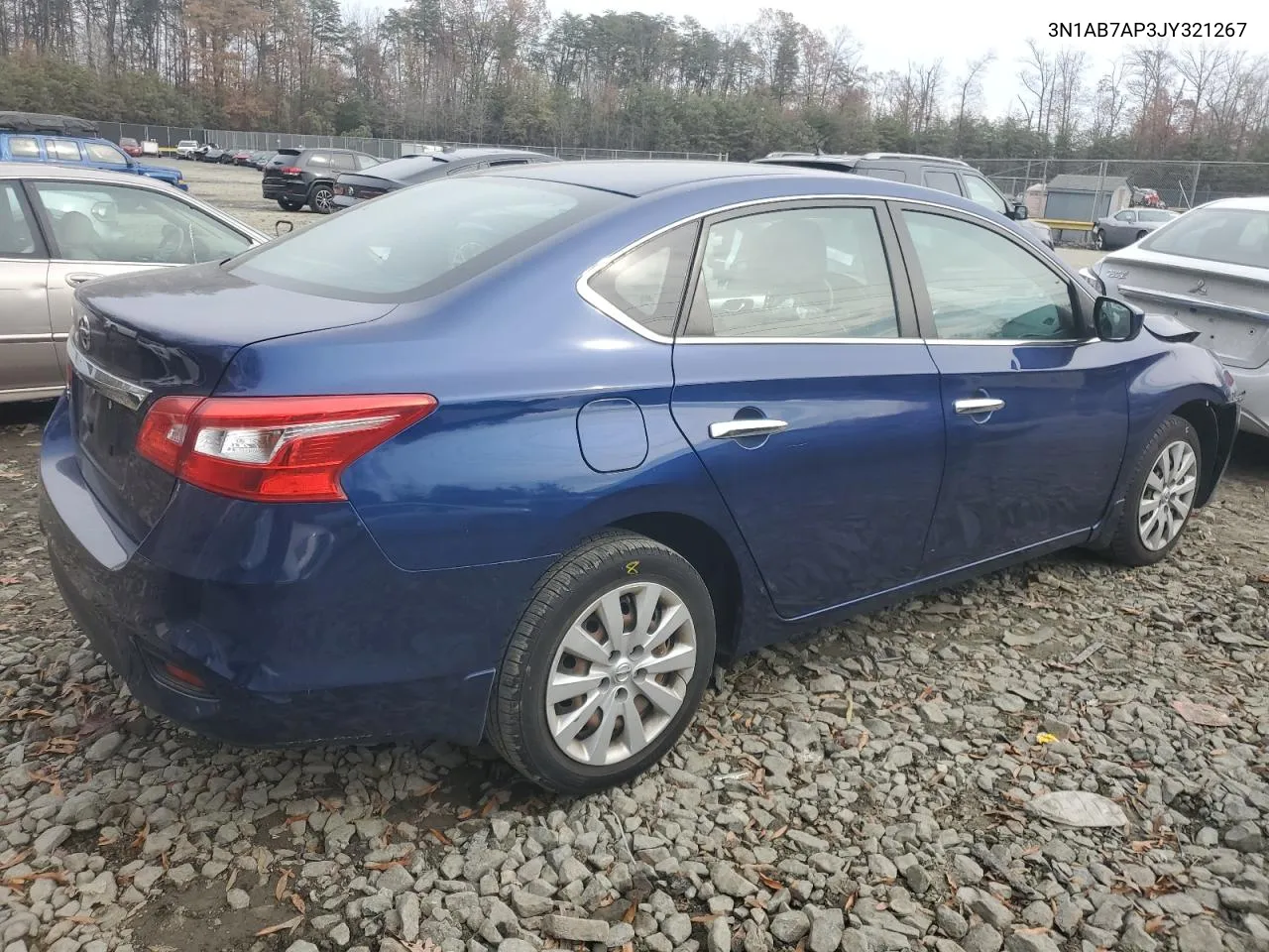 2018 Nissan Sentra S VIN: 3N1AB7AP3JY321267 Lot: 81418054