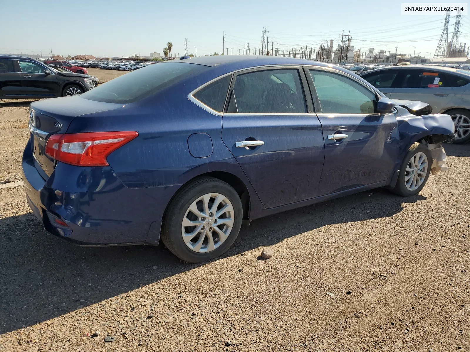 2018 Nissan Sentra S VIN: 3N1AB7APXJL620414 Lot: 81447293