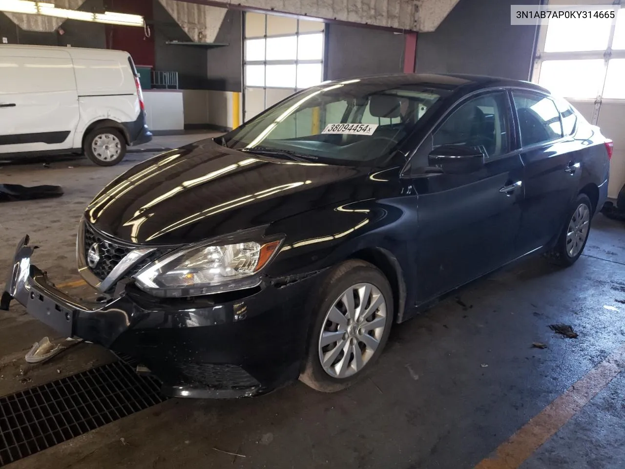 2019 Nissan Sentra S VIN: 3N1AB7AP0KY314665 Lot: 38094454