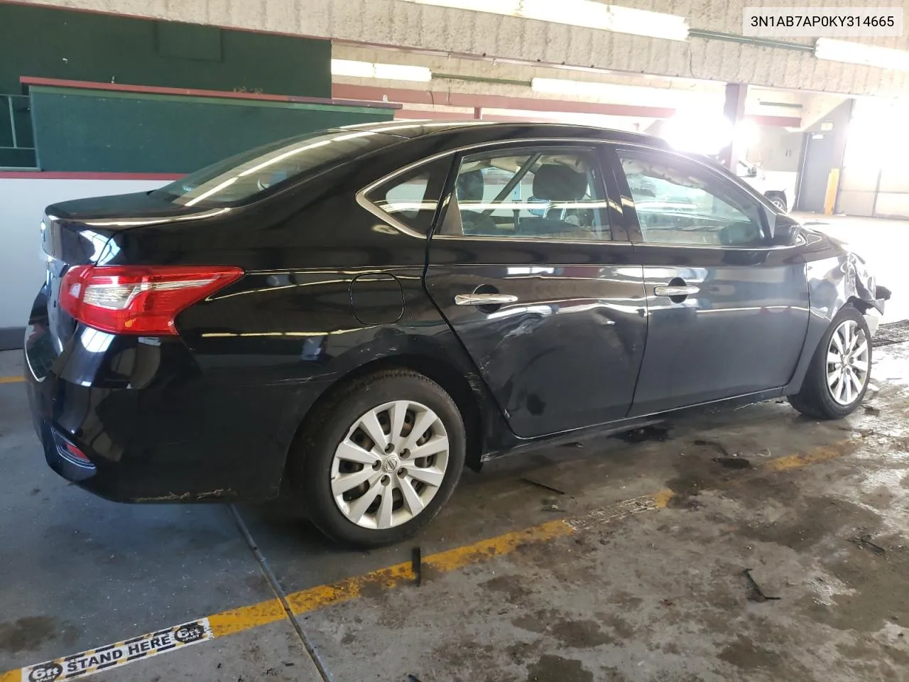 2019 Nissan Sentra S VIN: 3N1AB7AP0KY314665 Lot: 38094454