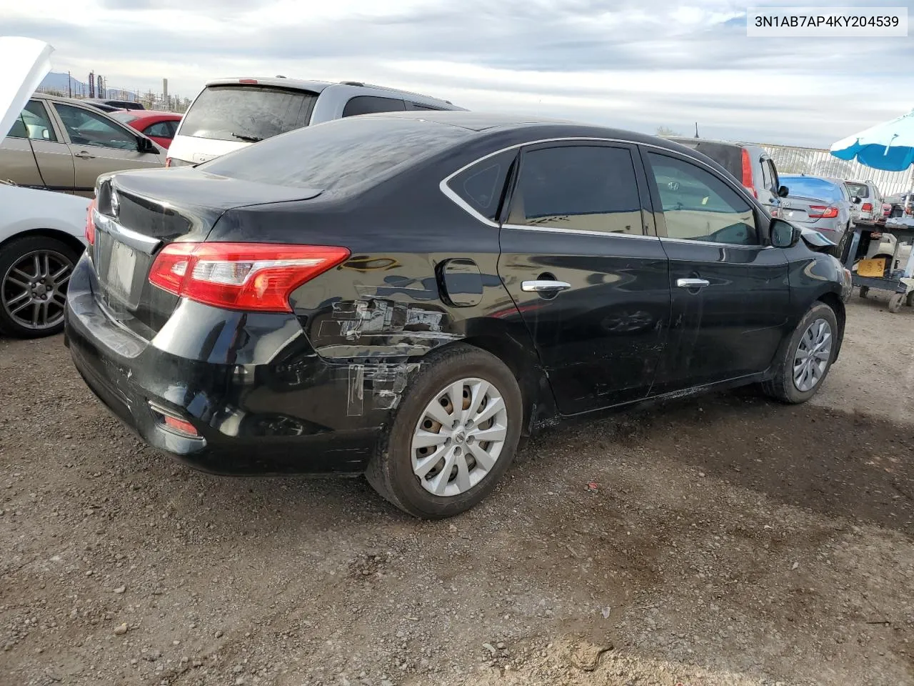 2019 Nissan Sentra S VIN: 3N1AB7AP4KY204539 Lot: 43446654