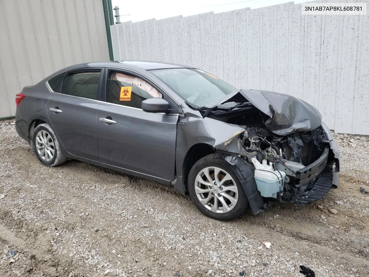 3N1AB7AP8KL608781 2019 Nissan Sentra S