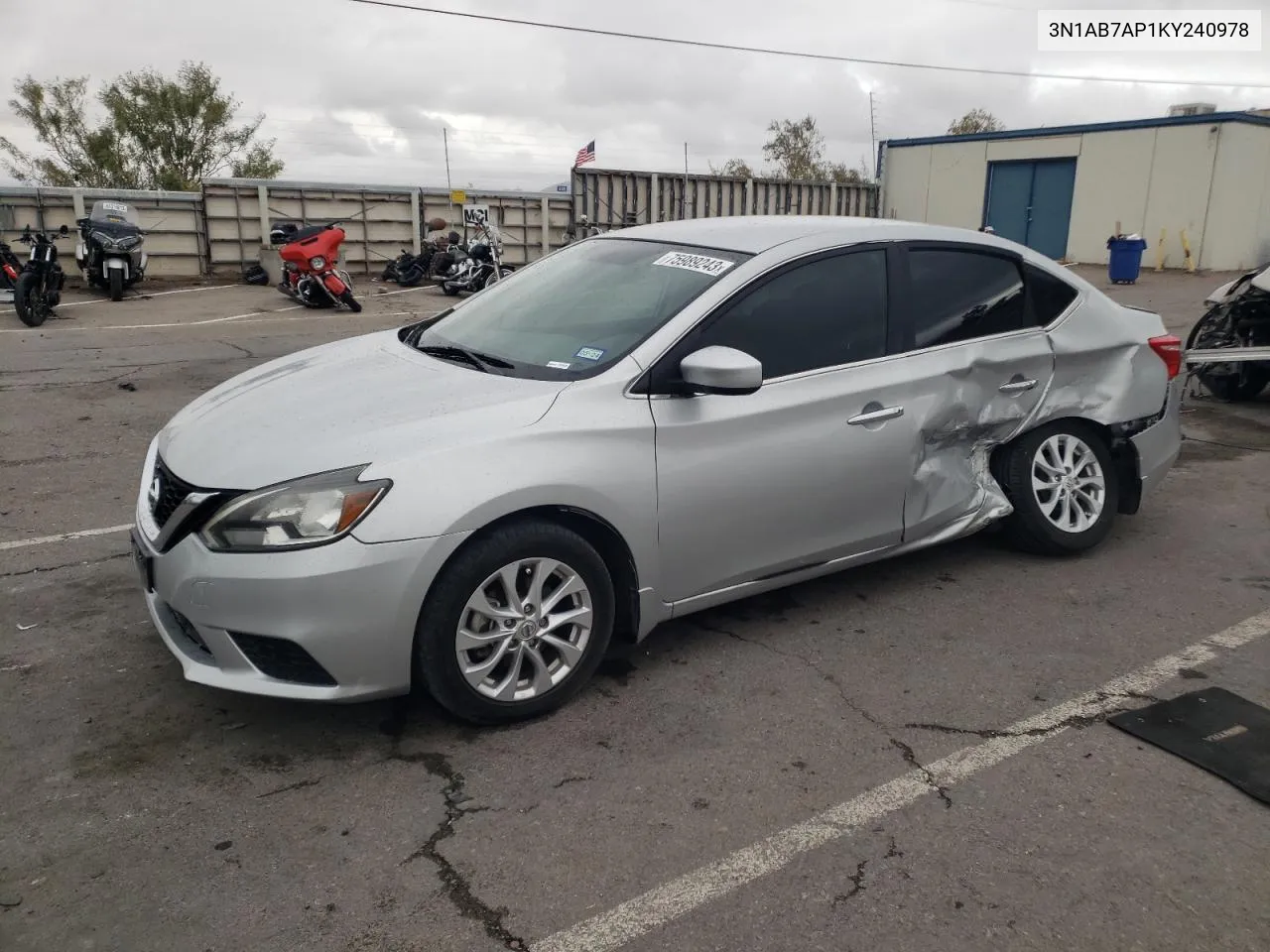 3N1AB7AP1KY240978 2019 Nissan Sentra S