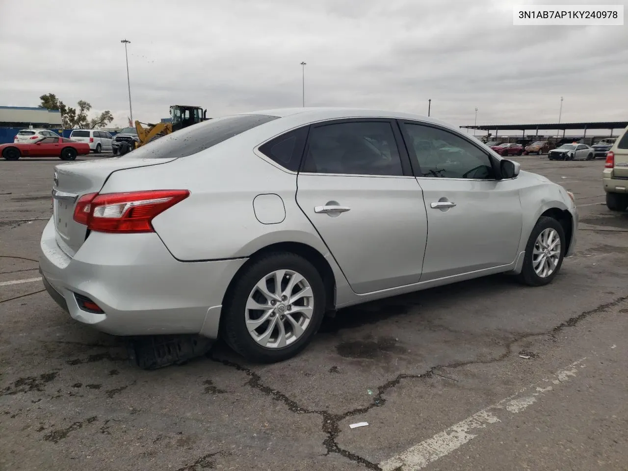 2019 Nissan Sentra S VIN: 3N1AB7AP1KY240978 Lot: 47490734