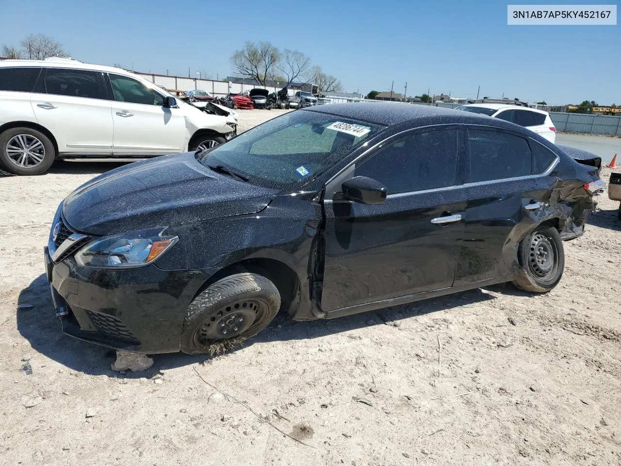 3N1AB7AP5KY452167 2019 Nissan Sentra S