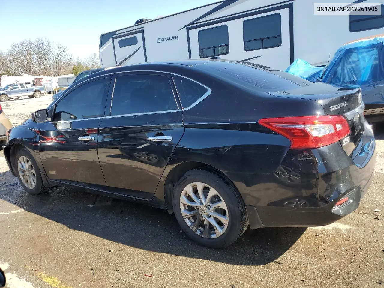 2019 Nissan Sentra S VIN: 3N1AB7AP2KY261905 Lot: 48577224