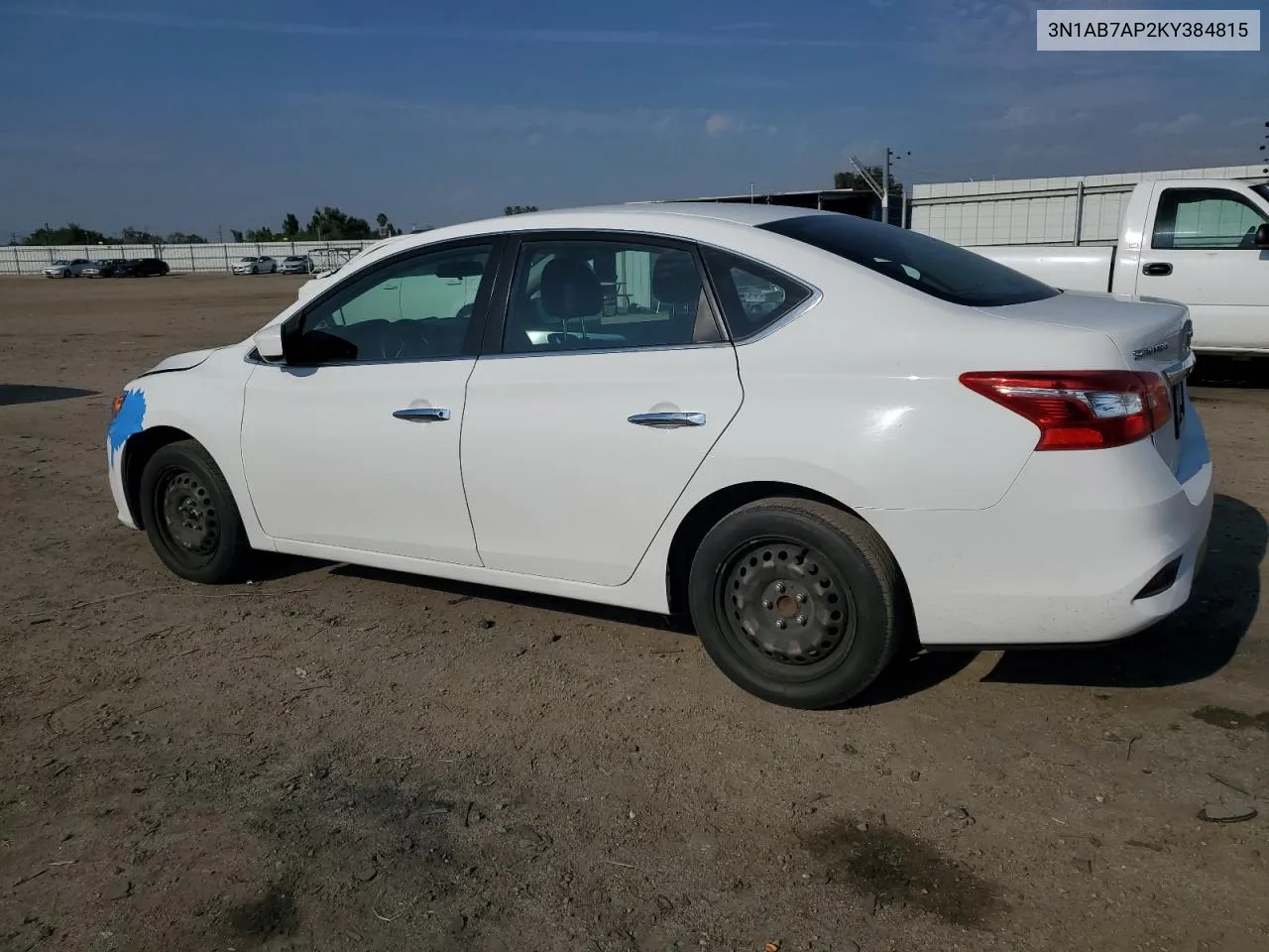 3N1AB7AP2KY384815 2019 Nissan Sentra S