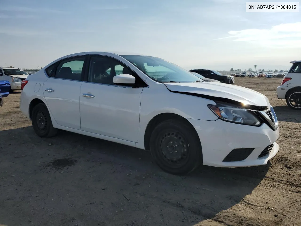 2019 Nissan Sentra S VIN: 3N1AB7AP2KY384815 Lot: 51650984