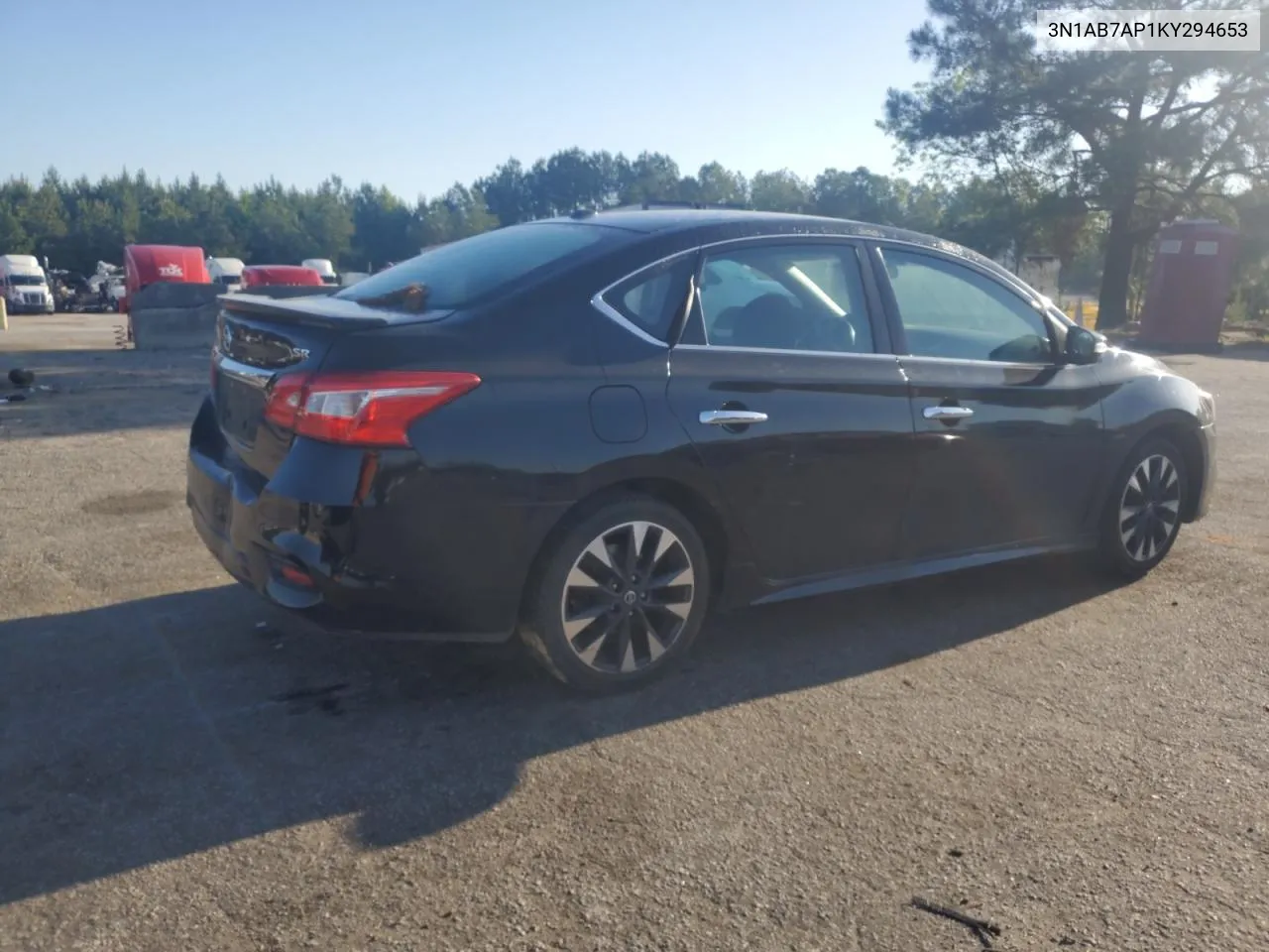 3N1AB7AP1KY294653 2019 Nissan Sentra S