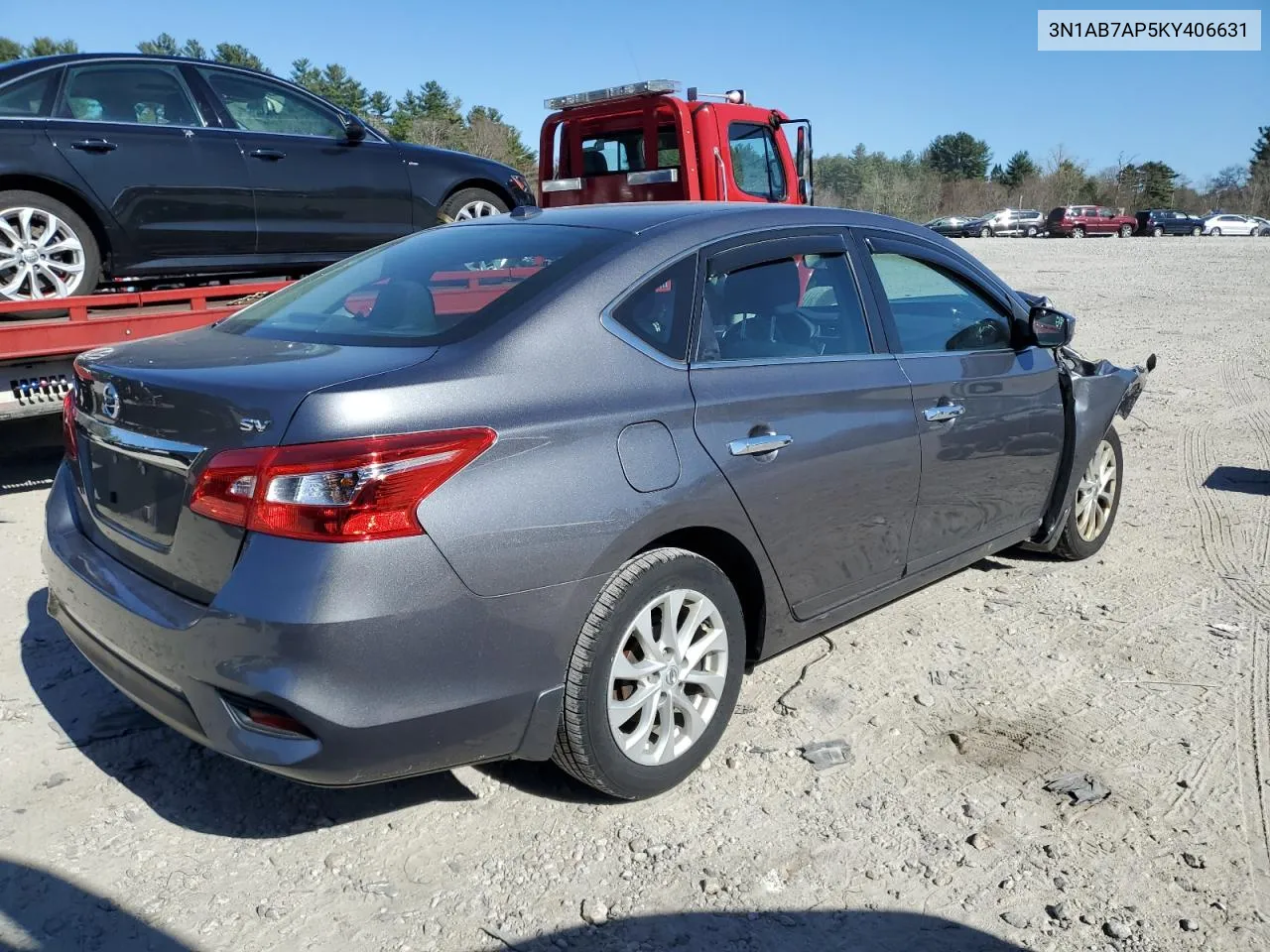 2019 Nissan Sentra S VIN: 3N1AB7AP5KY406631 Lot: 52597764