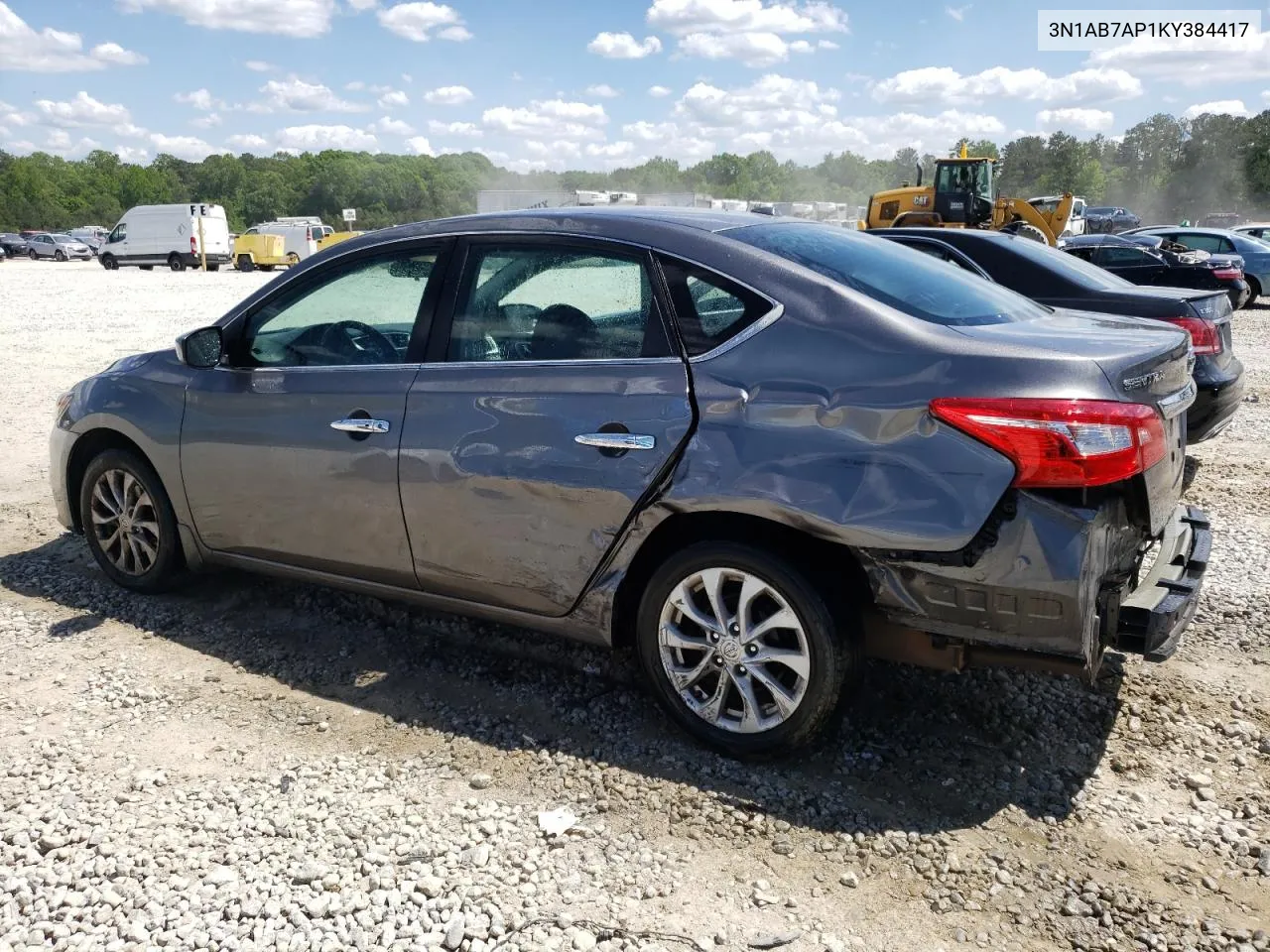 3N1AB7AP1KY384417 2019 Nissan Sentra S