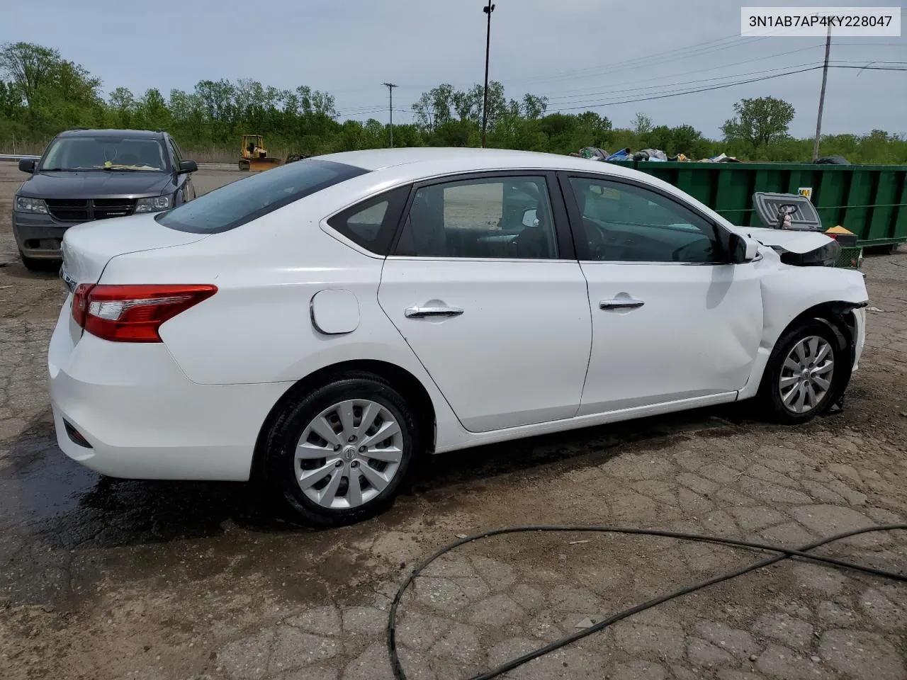 2019 Nissan Sentra S VIN: 3N1AB7AP4KY228047 Lot: 53805864