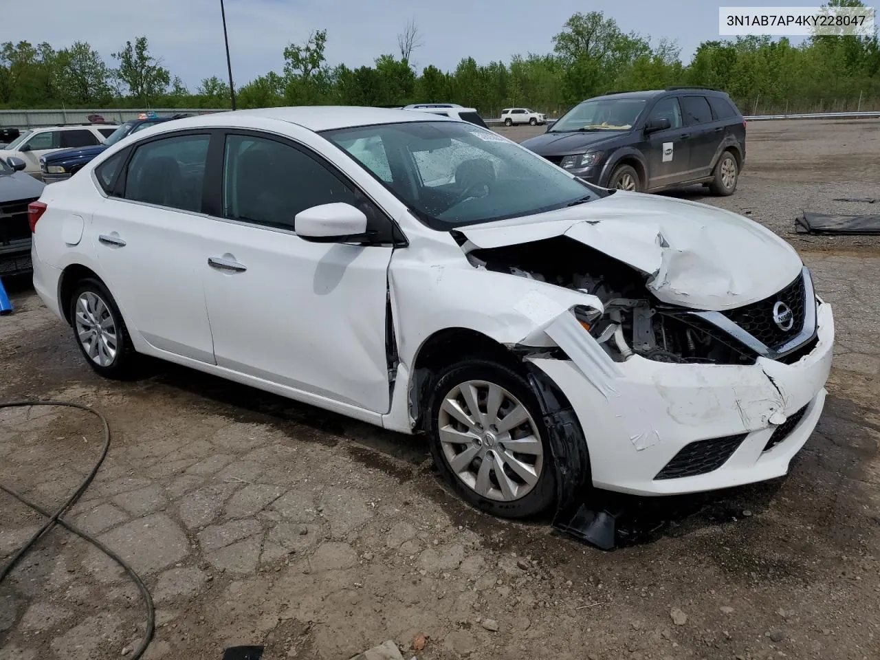 2019 Nissan Sentra S VIN: 3N1AB7AP4KY228047 Lot: 53805864