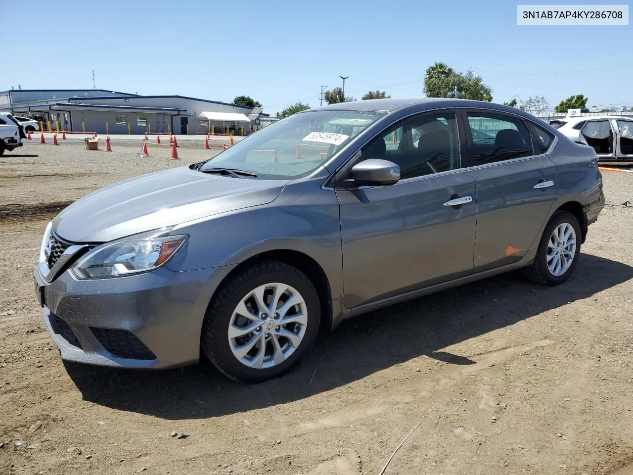 3N1AB7AP4KY286708 2019 Nissan Sentra S