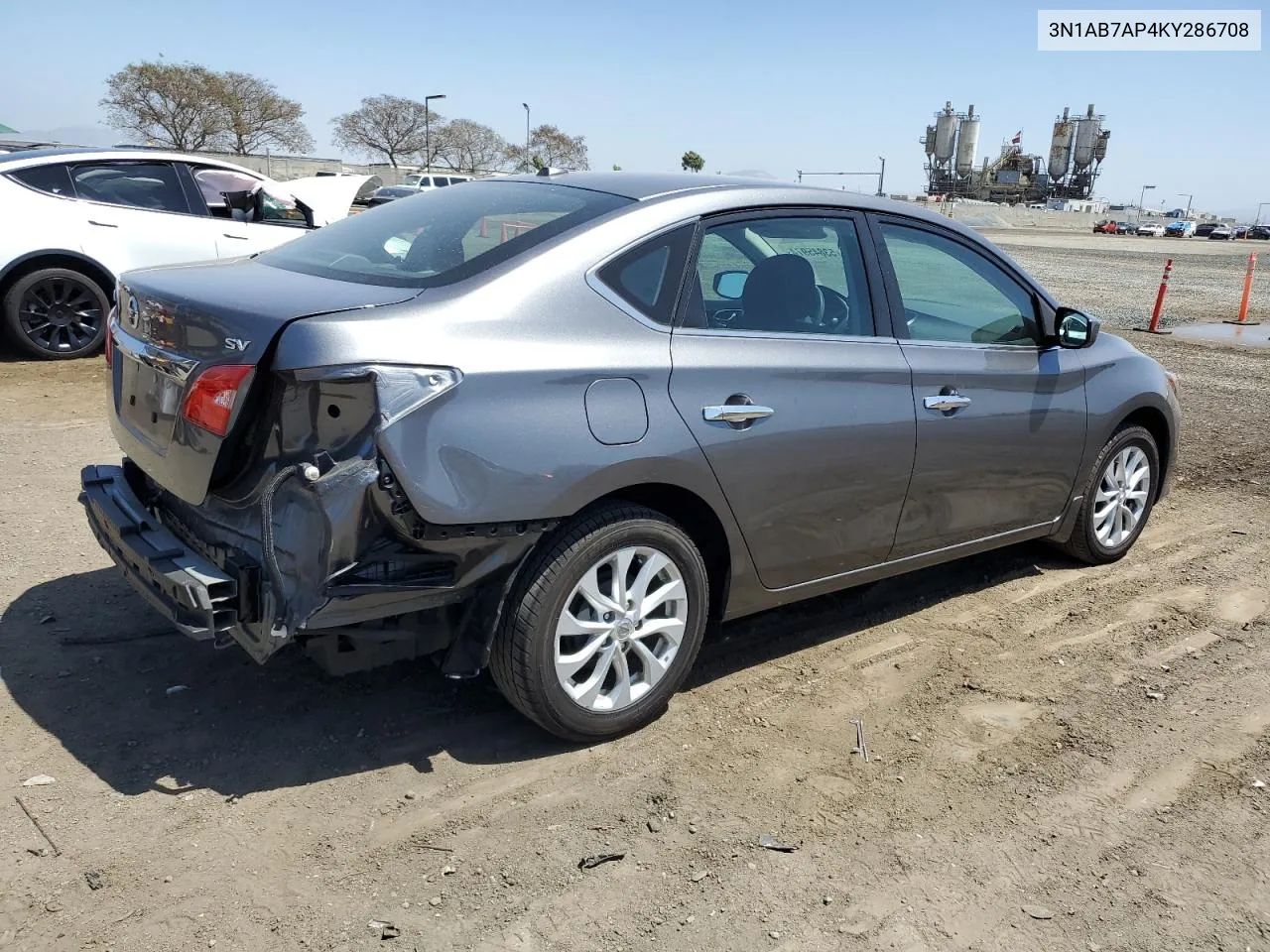 2019 Nissan Sentra S VIN: 3N1AB7AP4KY286708 Lot: 53845974