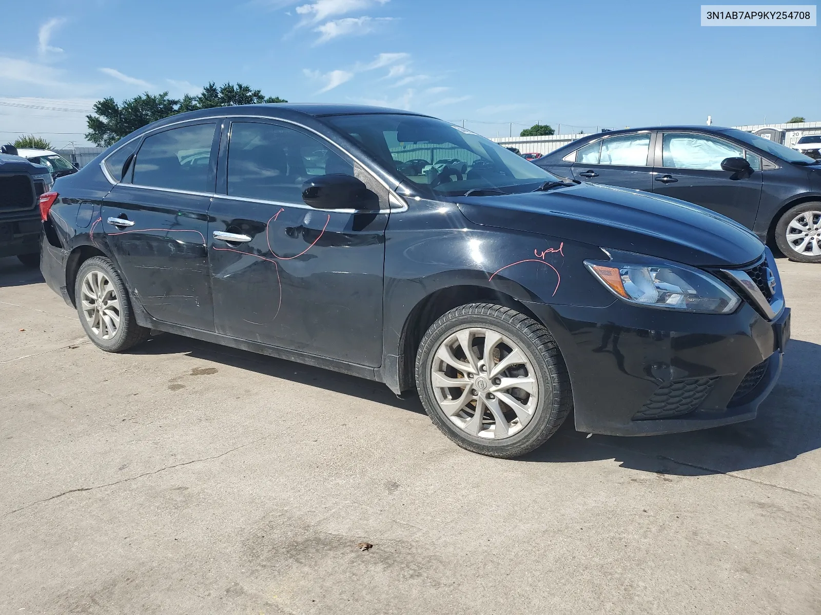 2019 Nissan Sentra S VIN: 3N1AB7AP9KY254708 Lot: 54449244