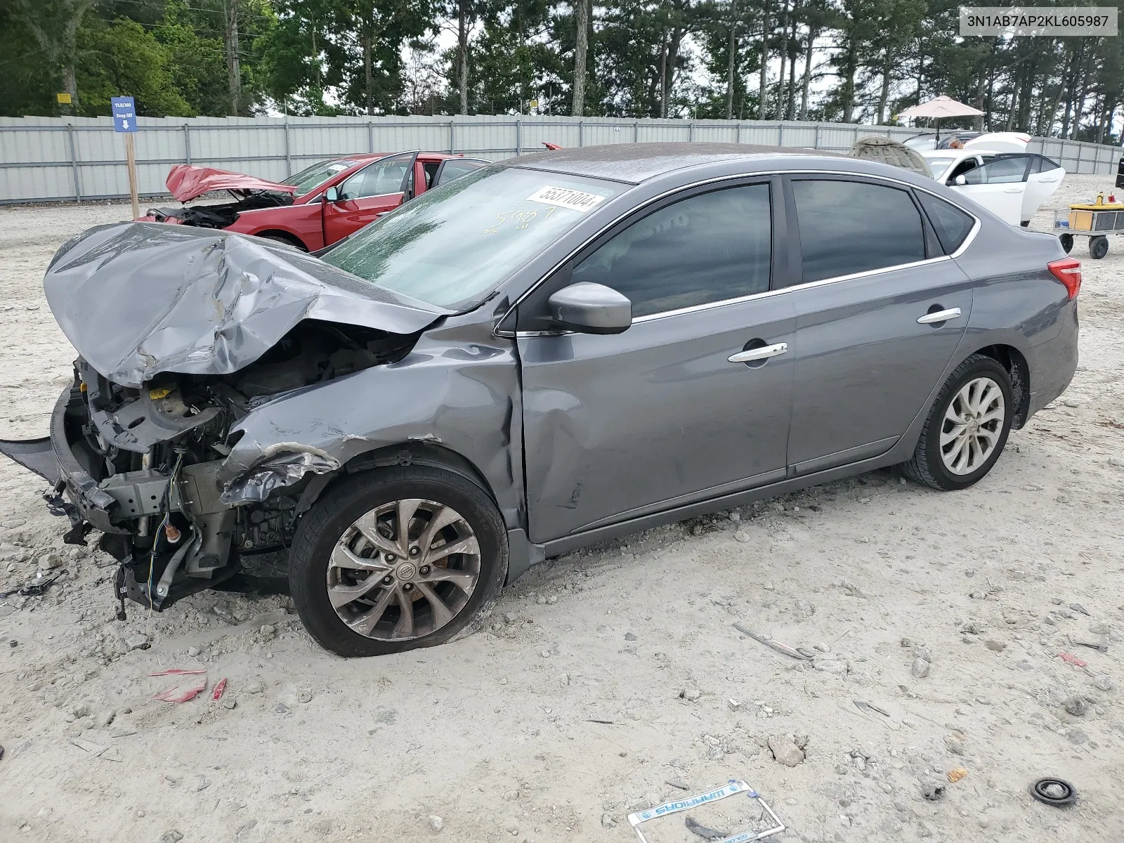 3N1AB7AP2KL605987 2019 Nissan Sentra S