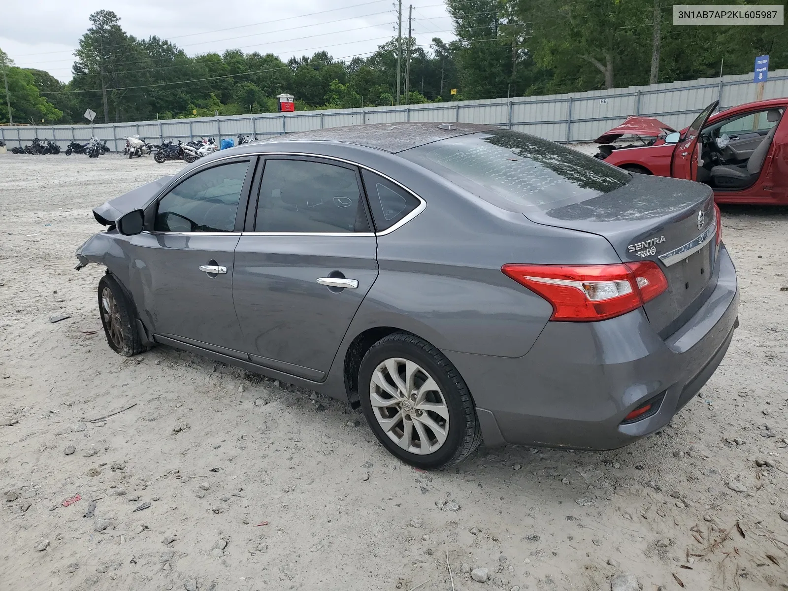 2019 Nissan Sentra S VIN: 3N1AB7AP2KL605987 Lot: 55371004