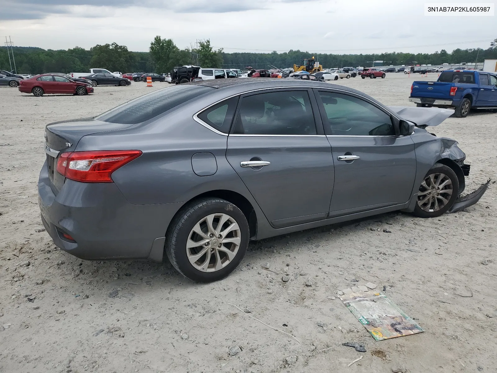 2019 Nissan Sentra S VIN: 3N1AB7AP2KL605987 Lot: 55371004