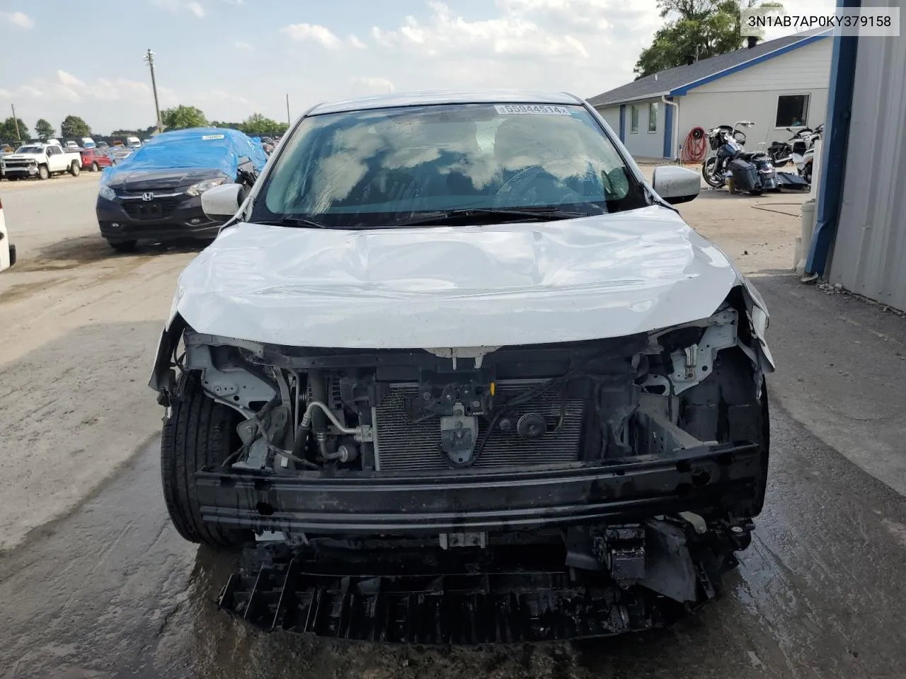 2019 Nissan Sentra S VIN: 3N1AB7AP0KY379158 Lot: 55944514